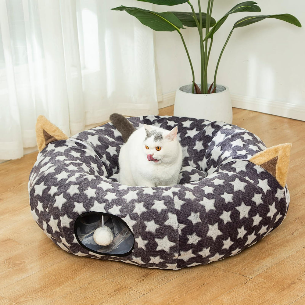 LUCKITTY diseño gris con estrellas, estilo elegante para rincones
