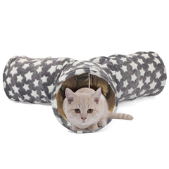LUCKITTY tunel-gato exterior de terciopelo suave para mayor comodidad.