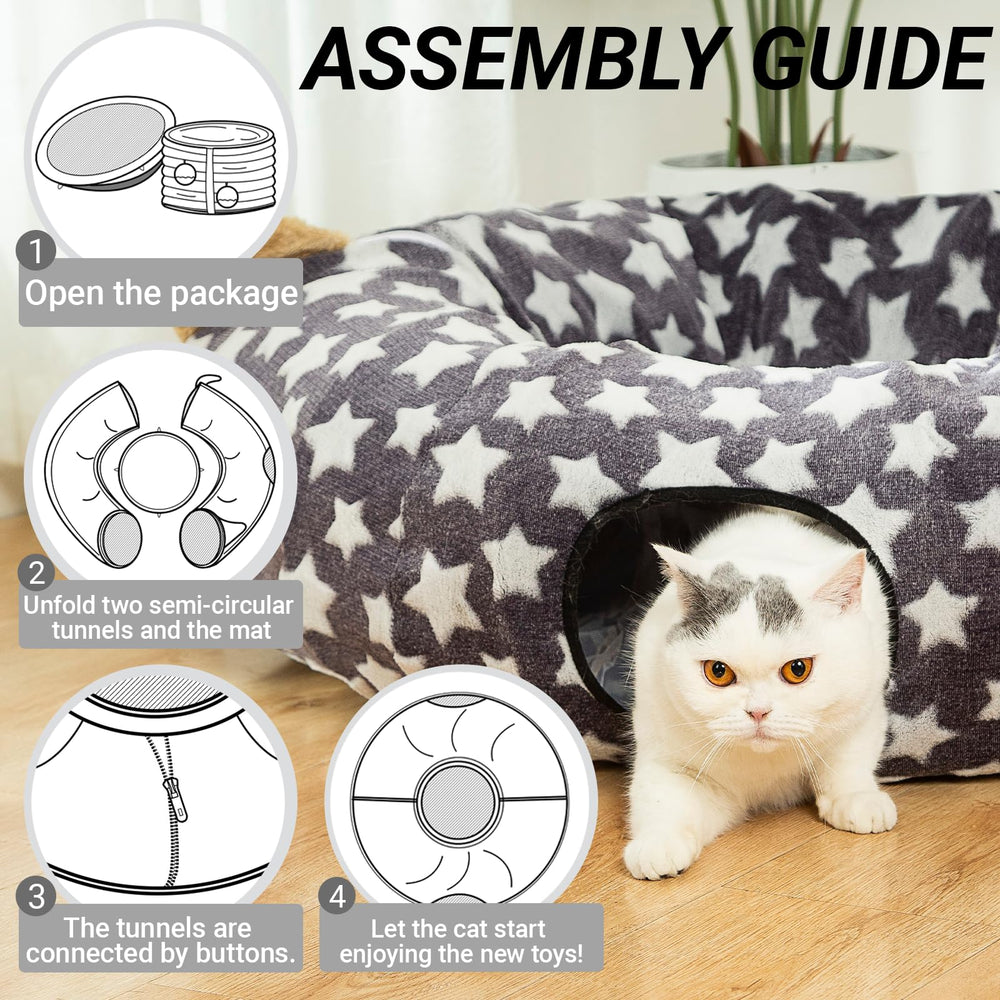 LUCKITTY almohada pequeña, apoyo suave dentro del tunel para mascotas