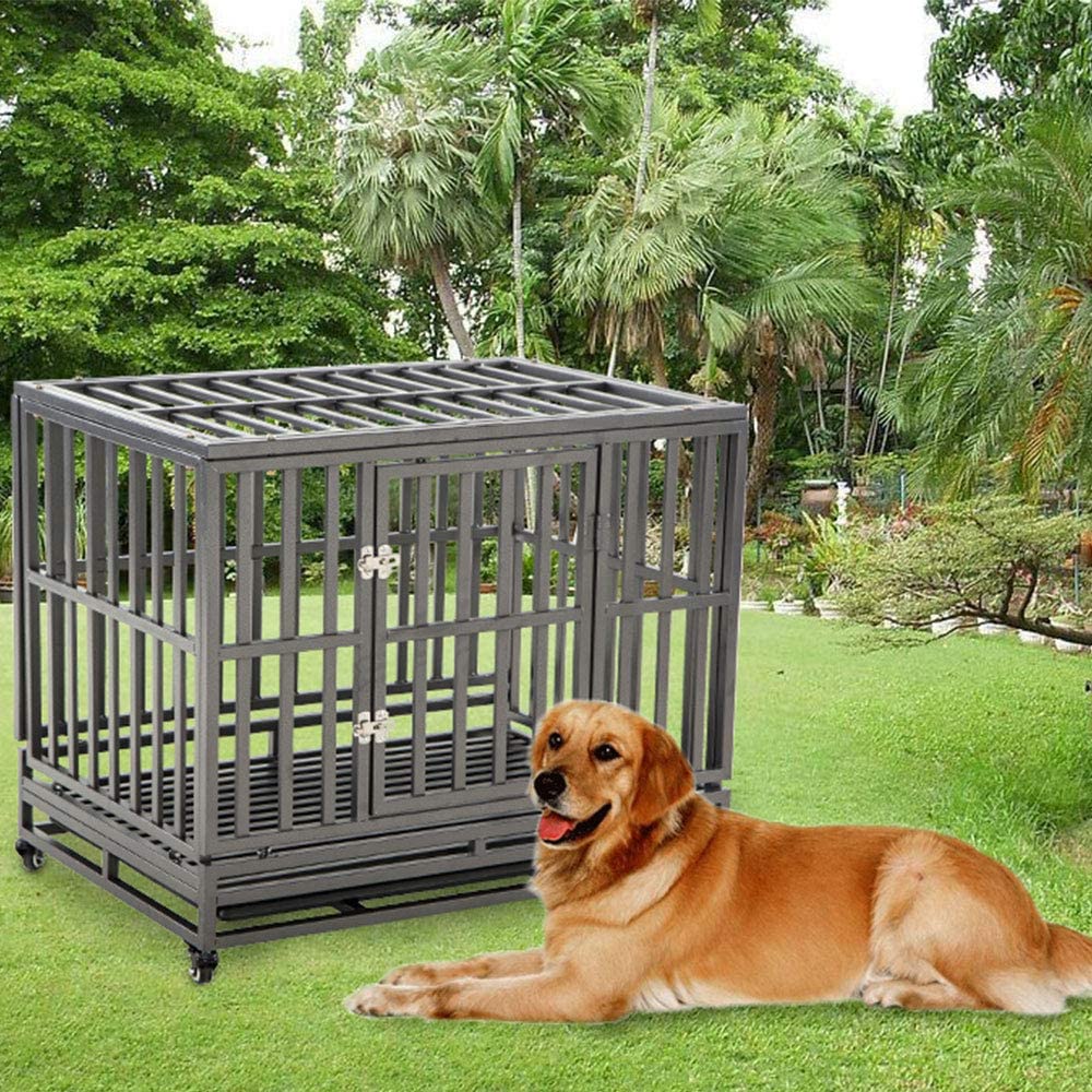 LUCKUP sistema resistente de jaula de metal para mascota activa.
