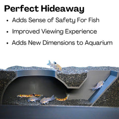 Lucky Critter cueva-subterranea-plástico-saludable: plástico seguro para el acuario.