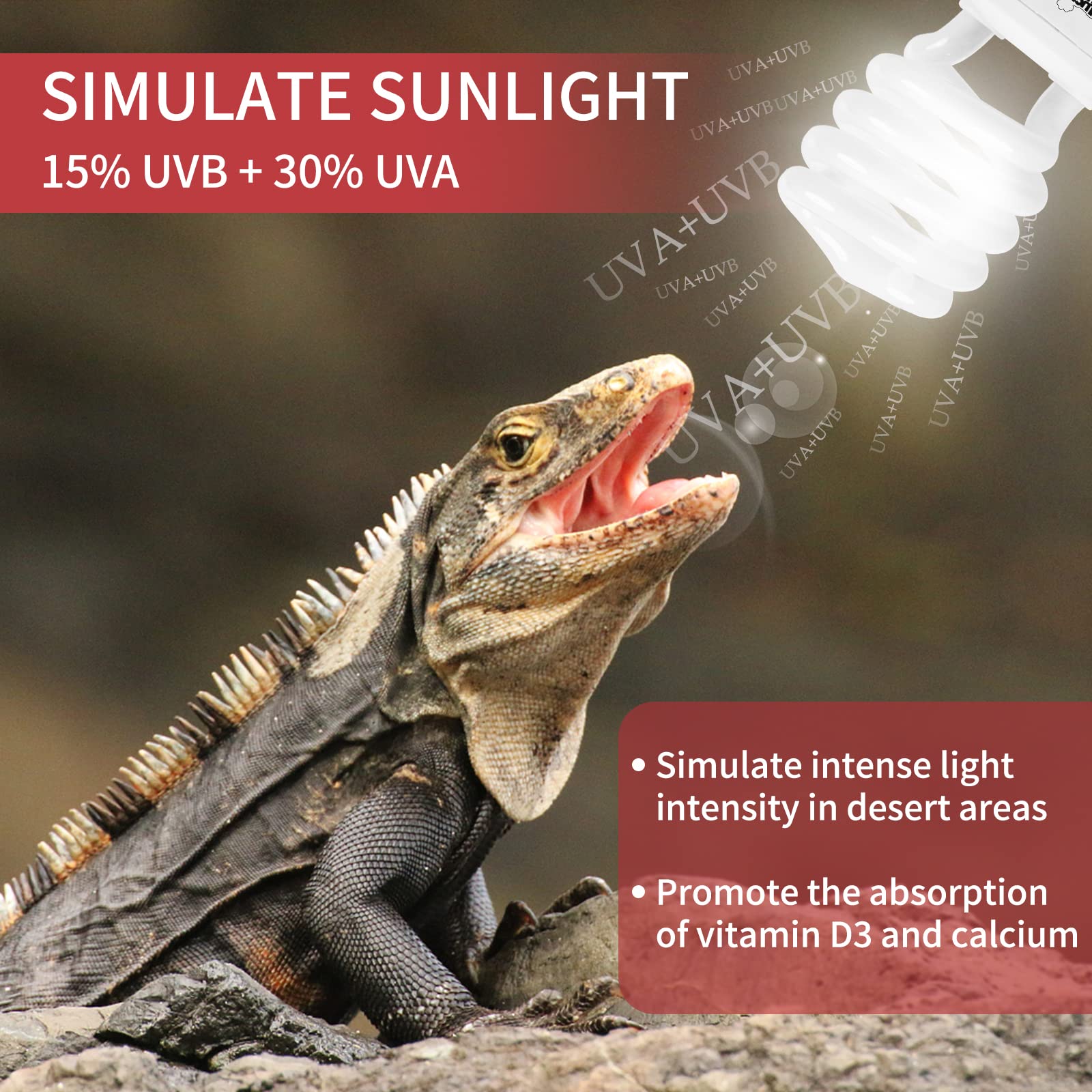 LUCKY HERP 26W UVB 15.0, uso recomendado para dragon-barbudo en desiertos