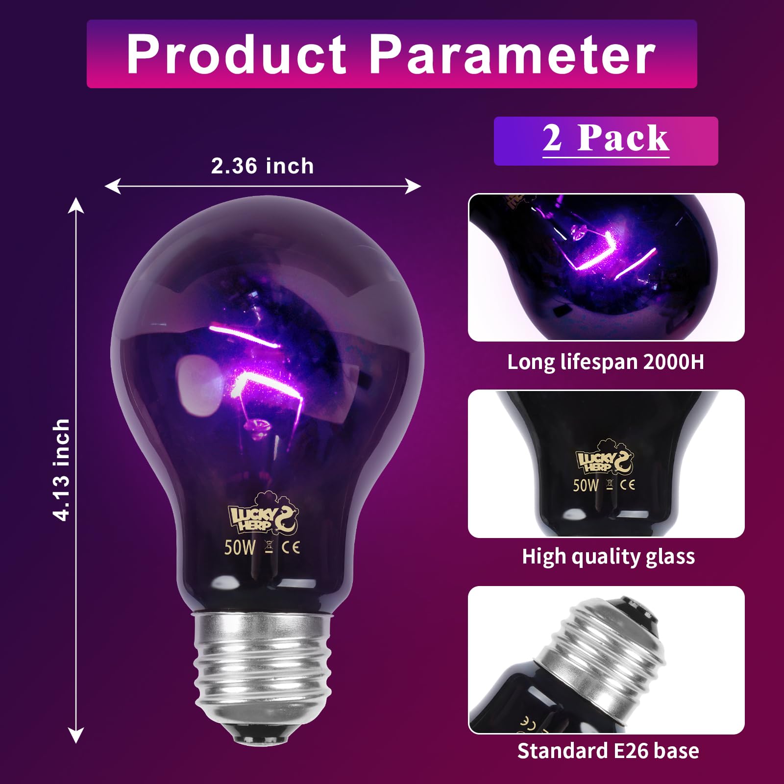 LUCKY HERP adecuada para tortugas y lagartos, ofrece calor suave