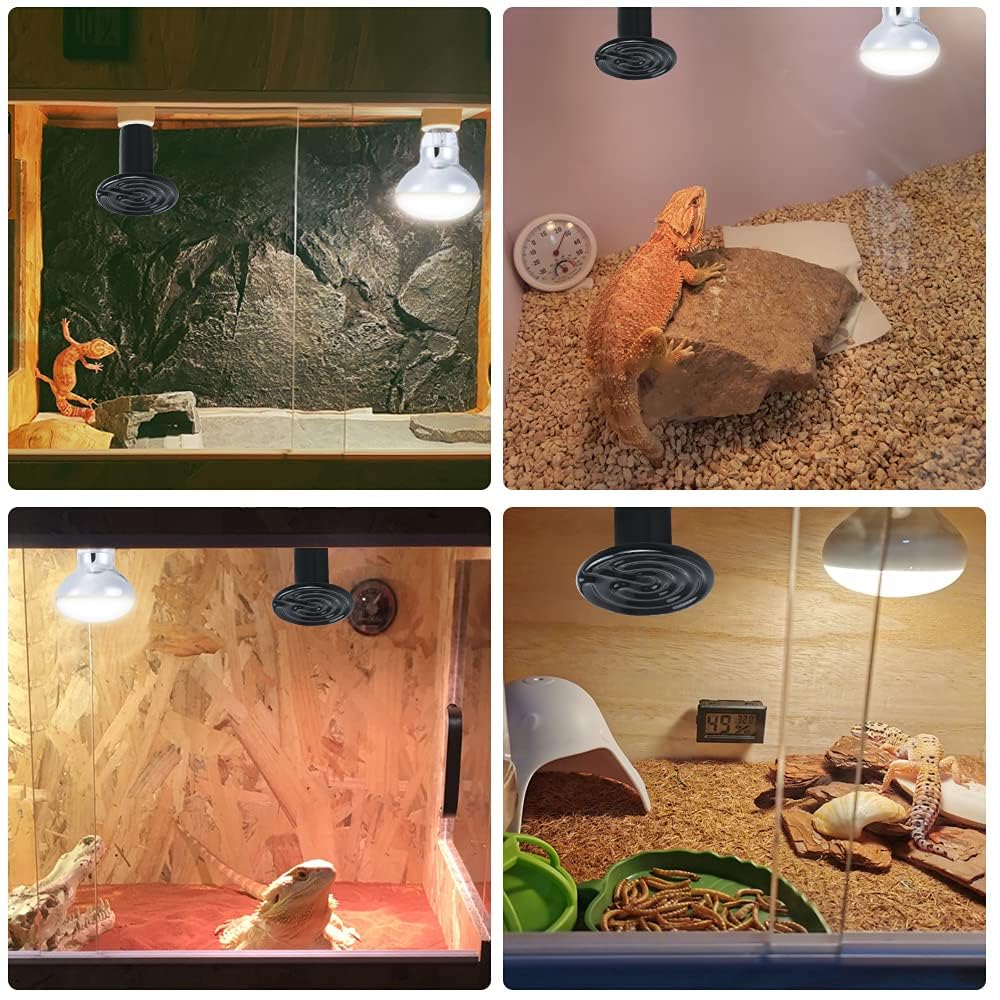 LUCKY HERP emisor calor cerámico 150W, carcasa cerámica robusta y duradera