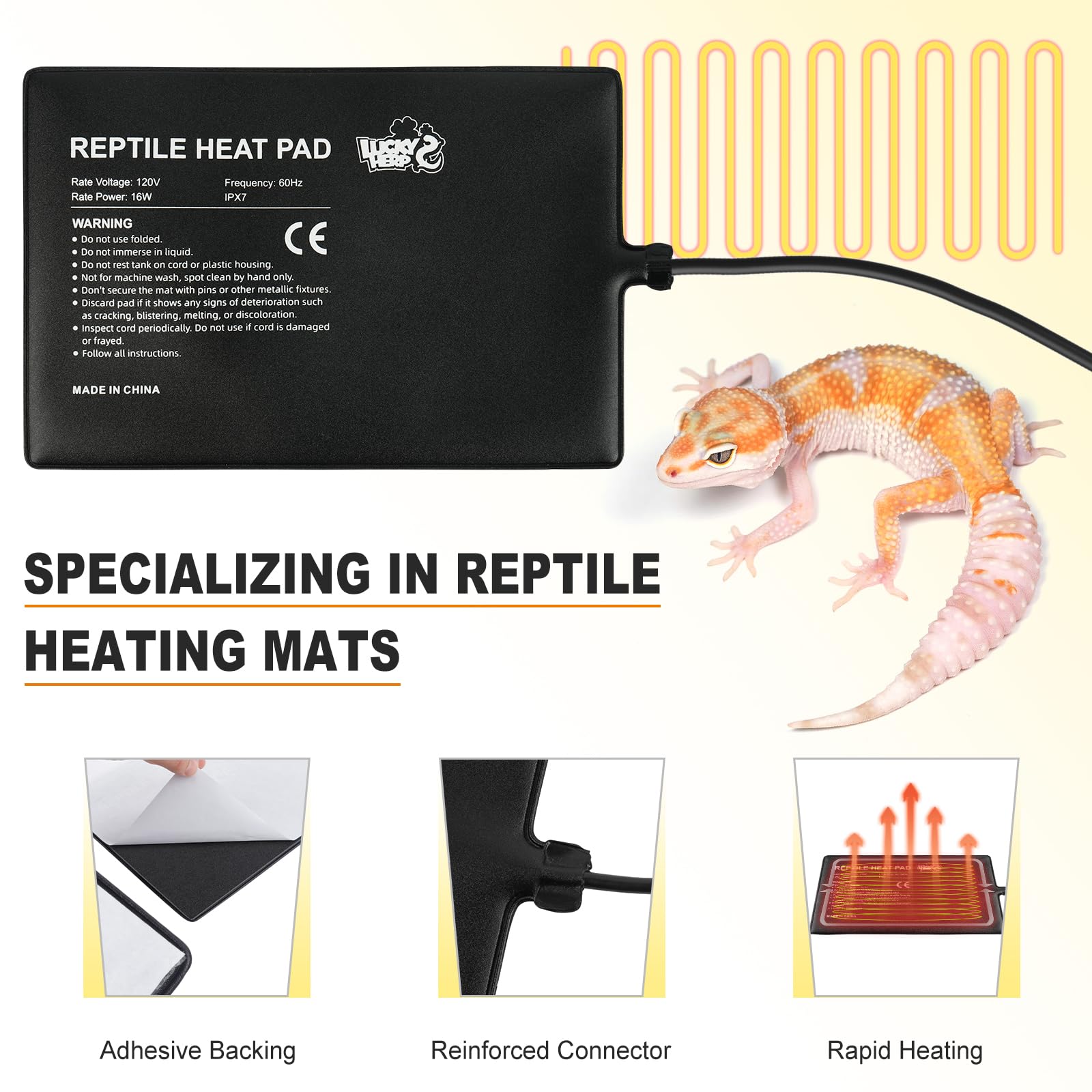 LUCKY HERP uso para varias especies de reptiles