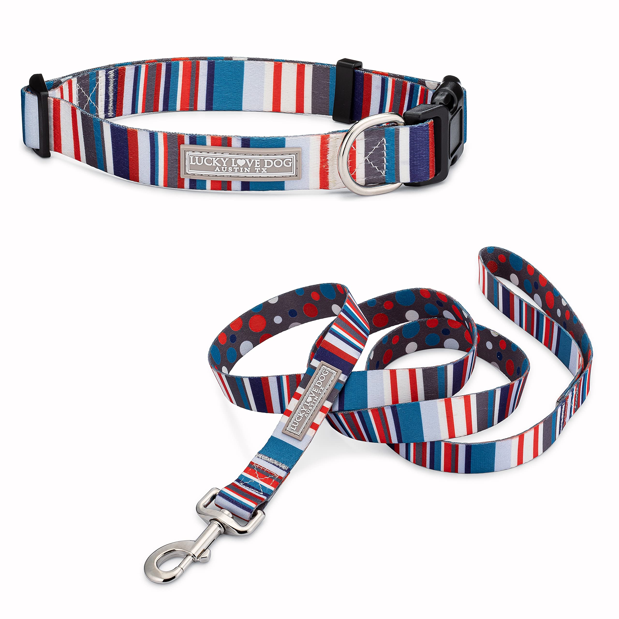 Lucky Love Dog collar-ajustable-grande para comodidad y seguridad diaria