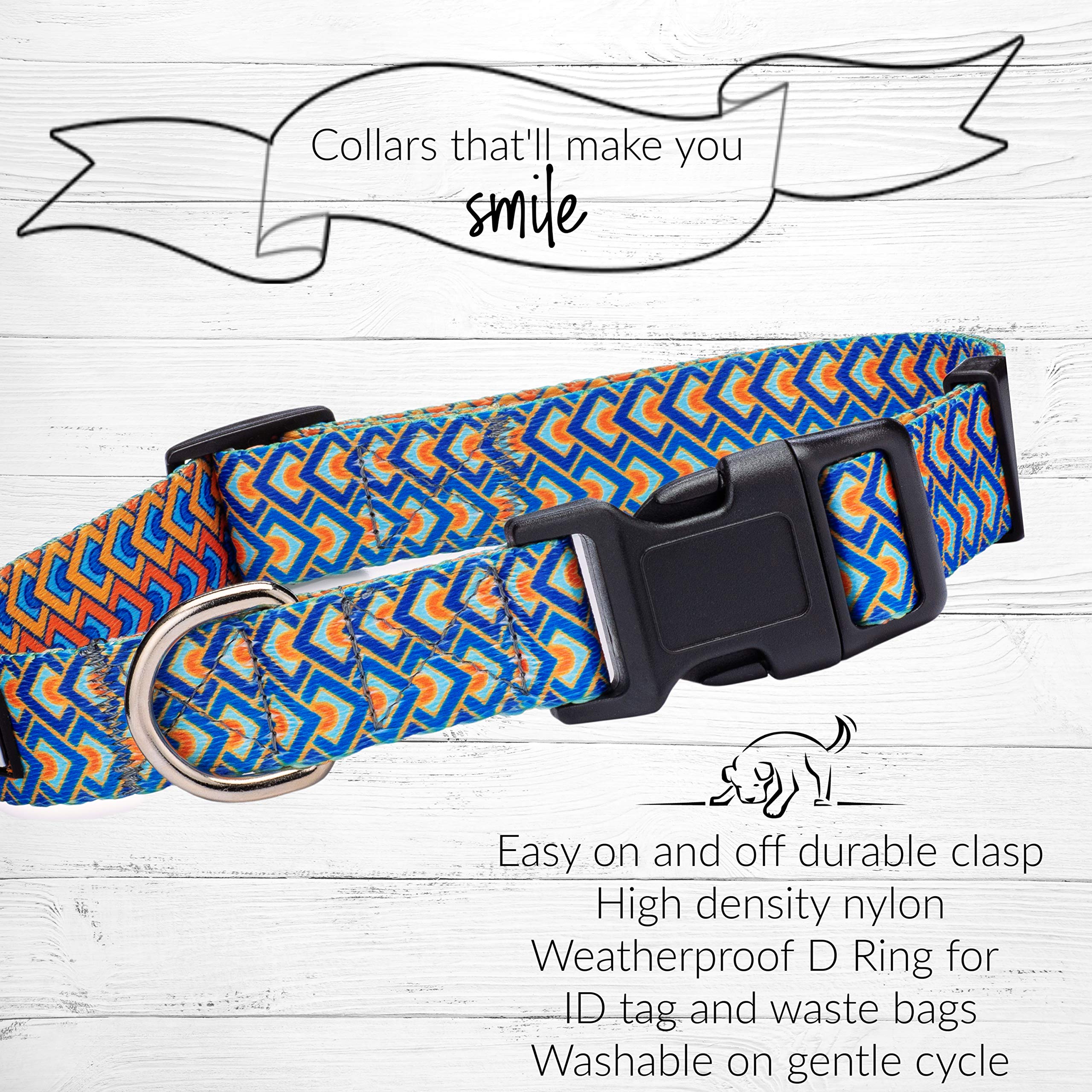 Collar Lucky Love Dog con ajuste rápido, fácil de poner y quitar.