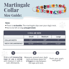 Collar martingale Lucky Love Dog con mariquita, resistente y suave, apto para perros activos.