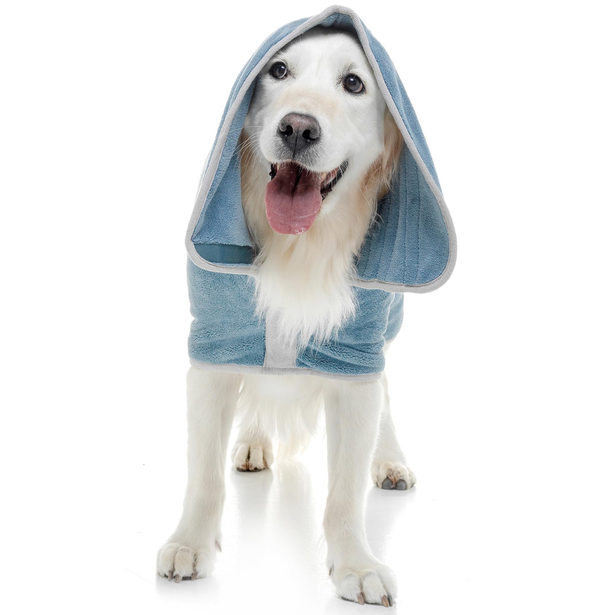 Bata Lucky Pooch para secado rápido tras el baño o la lluvia.