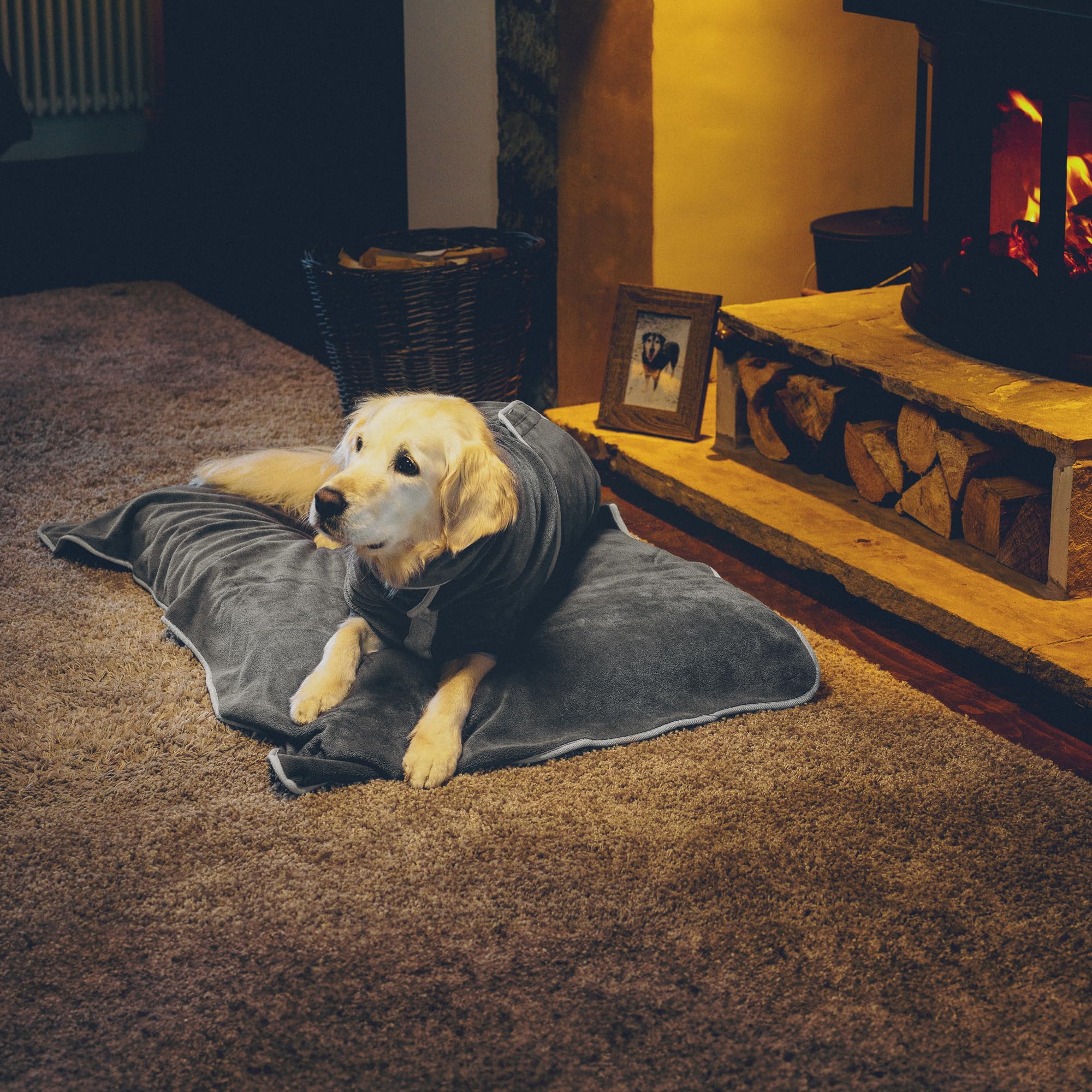 Lucky Pooch bata para perro, textura suave y lujosa para máxima comodidad