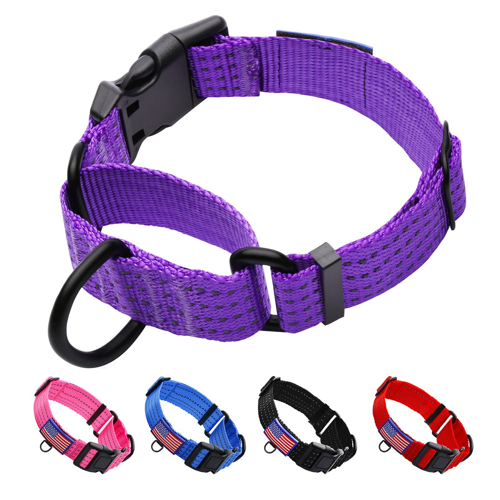 LUCKYDC Collar Martingale ajustable para entrenamiento, mejora el control durante paseos.