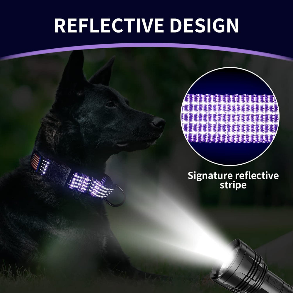 LUCKYDC Collar reflectivo para uso nocturno, mayor visibilidad y seguridad.