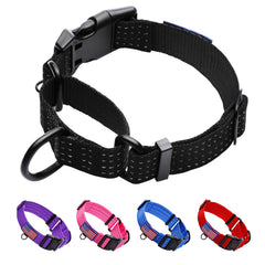 LUCKYDC Martingale collar ajustable para perros medianos y grandes, evita escapes durante paseos.