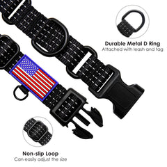 LUCKYDC diseño con bandera de EE. UU. y reflectividad para estilo y seguridad.