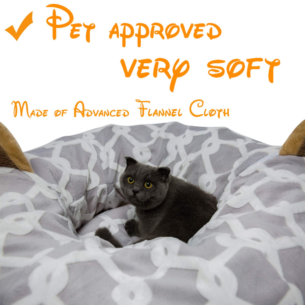 LUCKITTY cama túnel para casa, divertida y cómoda para tu mascota