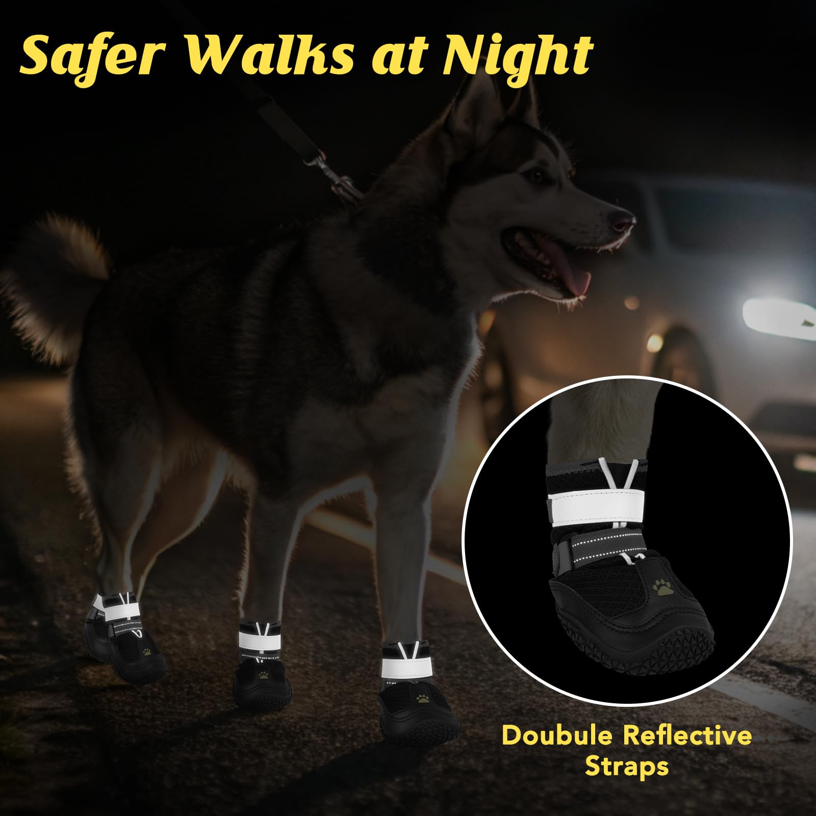 LUCKYPAW protección parcial contra agua para charcos ligeros durante caminatas.
