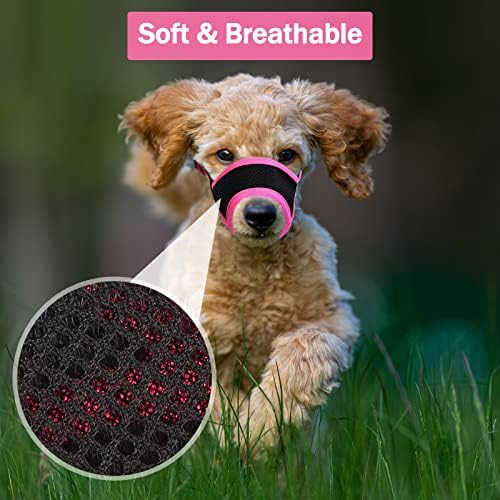 LUCKYPAW bozal rosa ventilado para perros.