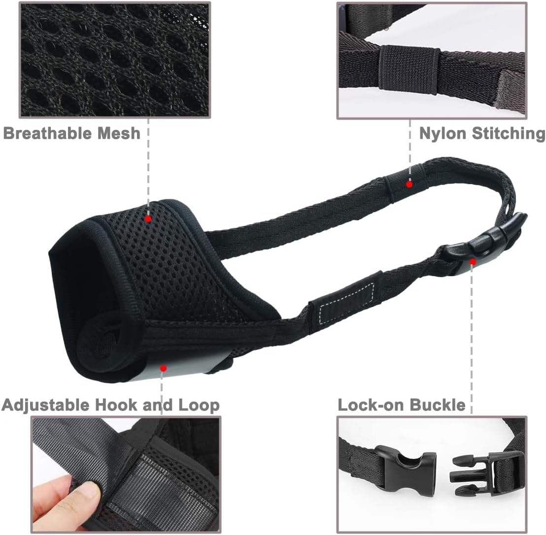 Bozal de LUCKYPAW con espacio para beber y respirar.