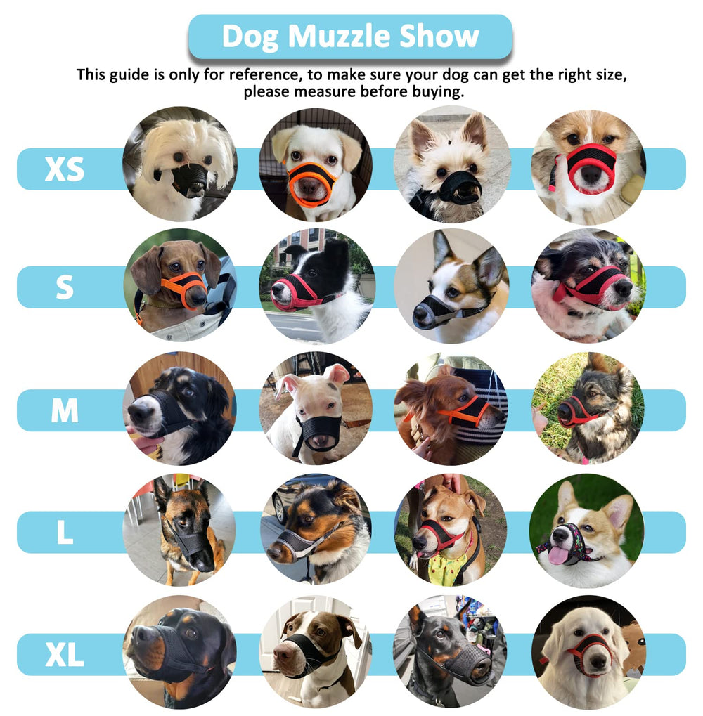 LUCKYPAW bozal ligero y transpirable para perros grandes
