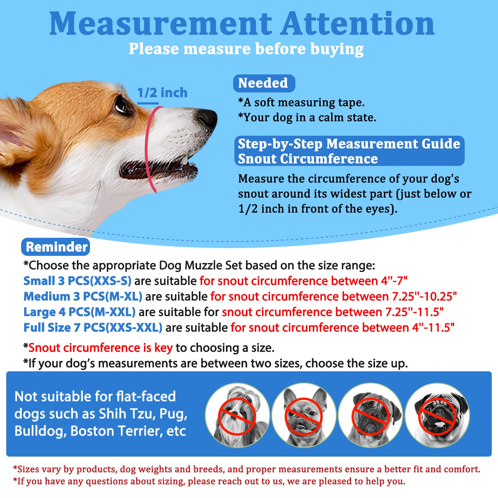 LUCKYPAW bozal de malla transpirable con buena ventilación