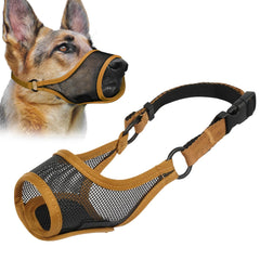 LUCKYPAW bozal de malla transpirable para perros, facilita la respiración durante paseos y entrenamiento