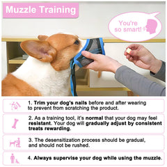 LUCKYPAW bozal de malla para entrenamiento y visitas al veterinario, confort suave