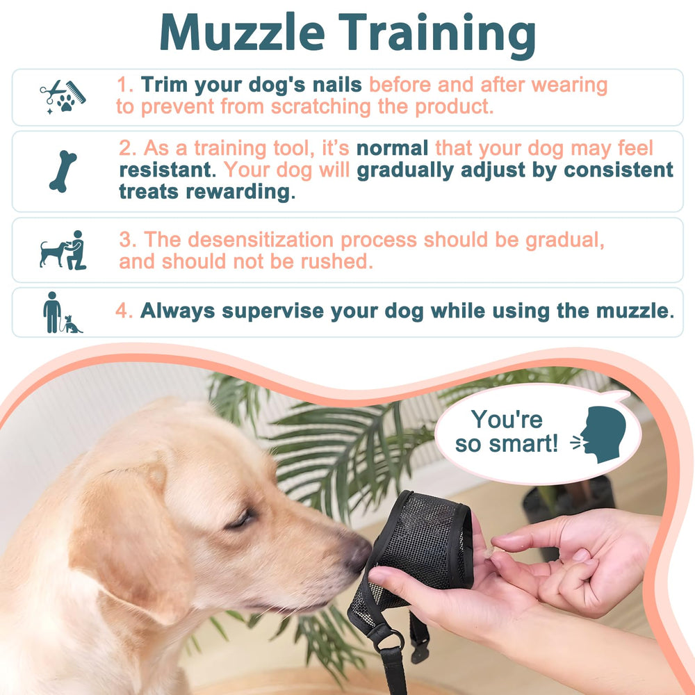 LUCKYPAW bozal seguridad para perros evita mordidas durante visitas