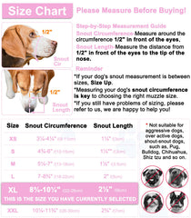 LUCKYPAW mordaza malla perro transpirable, ideal para sesiones de cuidado del pelaje sin irritación.