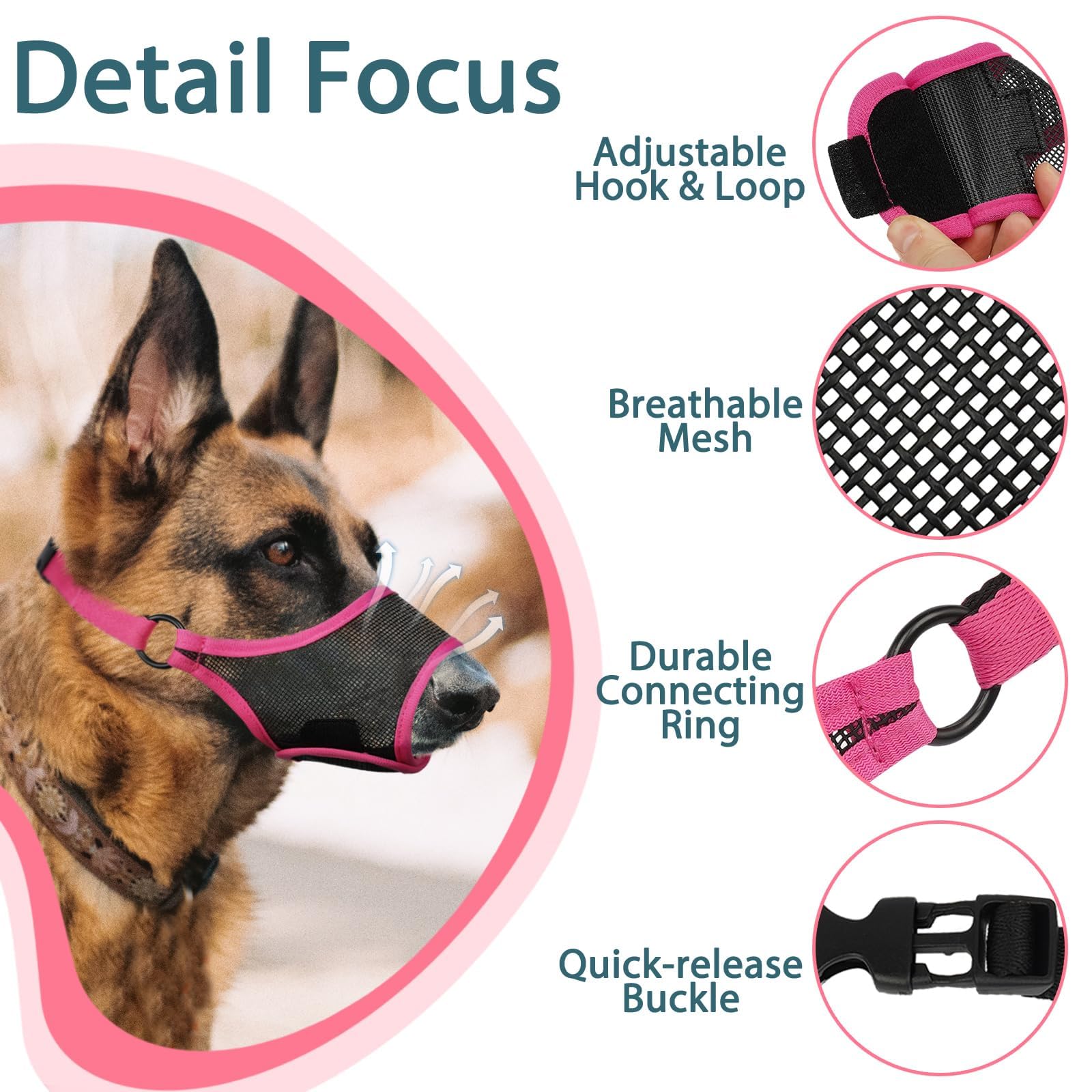 LUCKYPAW Mordaza para paseos y entrenamiento, promueve interacciones seguras.