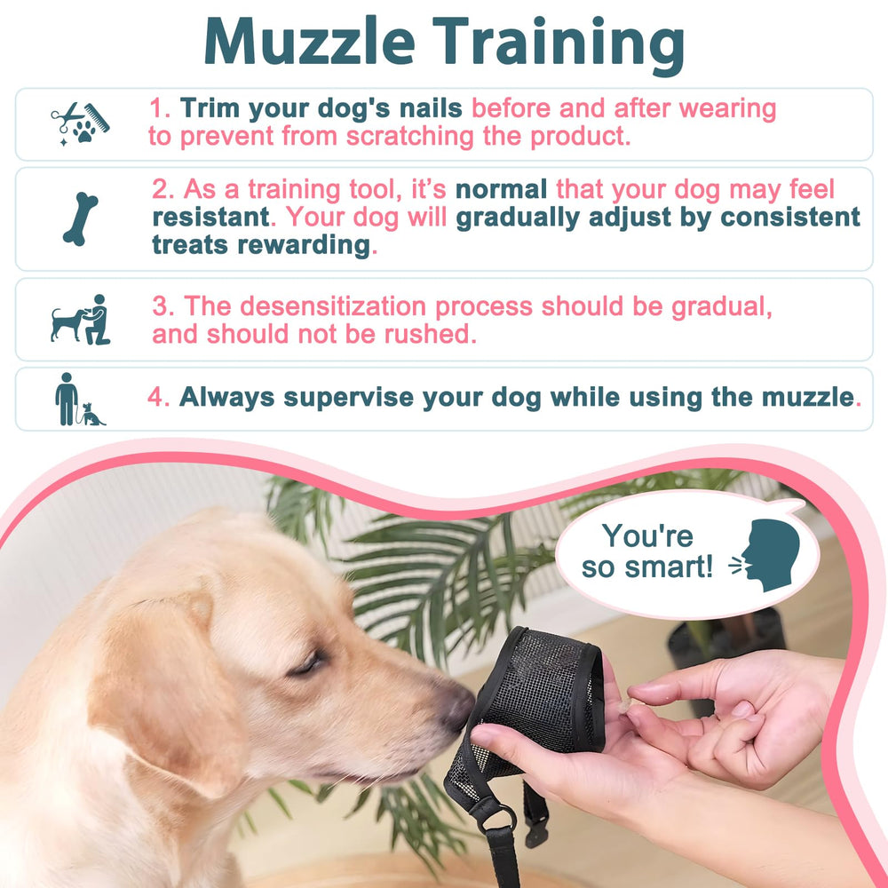 LUCKYPAW Mordaza para uso diario, paseos tranquilos y autocontrol.