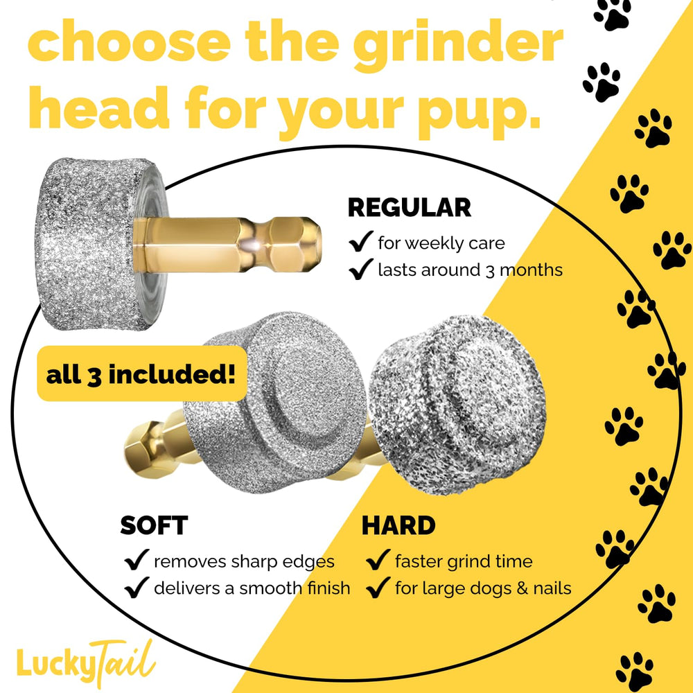 LuckyTail cabezal duro para uñas gruesas, resultado rápido y eficiente.