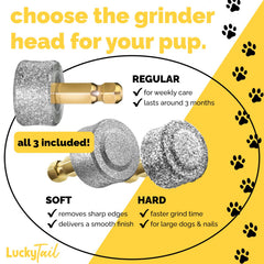 LuckyTail cabezal duro para uñas gruesas, resultado rápido y eficiente.