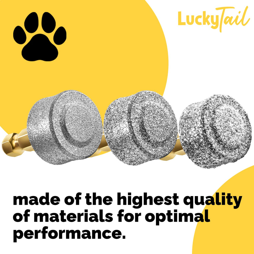 LuckyTail kit de cuidado para perros con cabezas intercambiables.