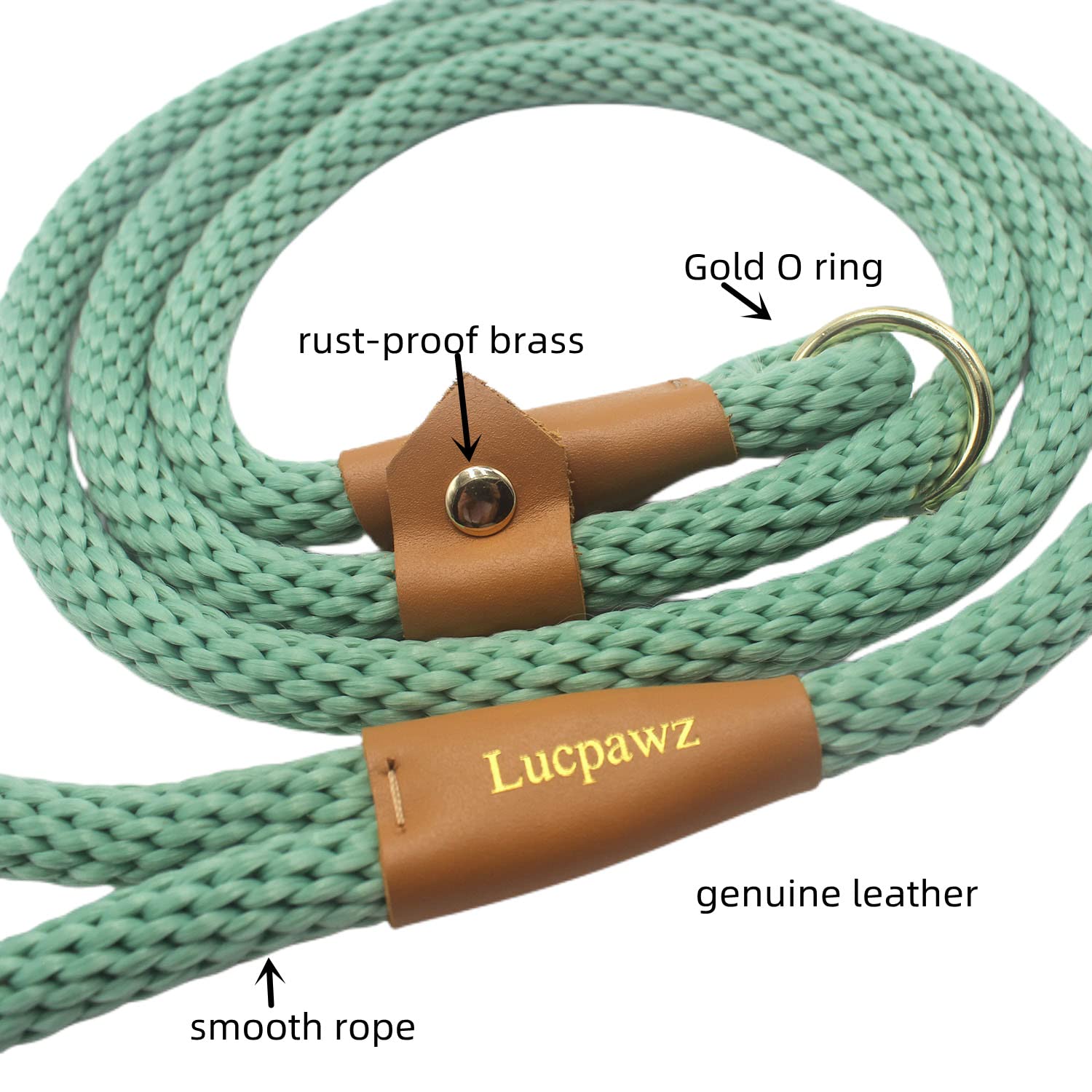 Lucpawz cuerda suave y duradera mejora la comodidad durante entrenamientos.