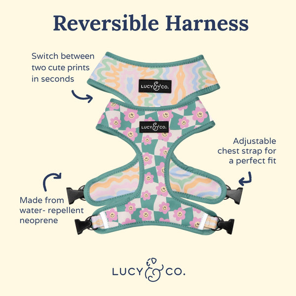 Ajuste versátil XS-XL, Lucy & Co. arnés reversible Just Chill