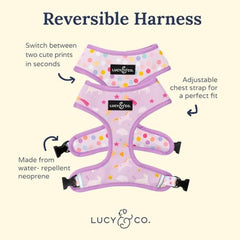Lucy & Co arnés ligero y transpirable, ideal para caminatas en calor.