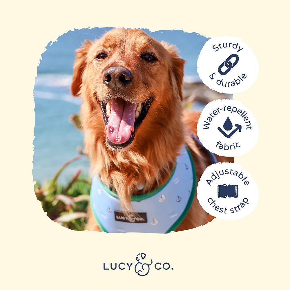 Lucy & Co Set Sail acolchado suave, ajuste cómodo para perros de tamaño medio