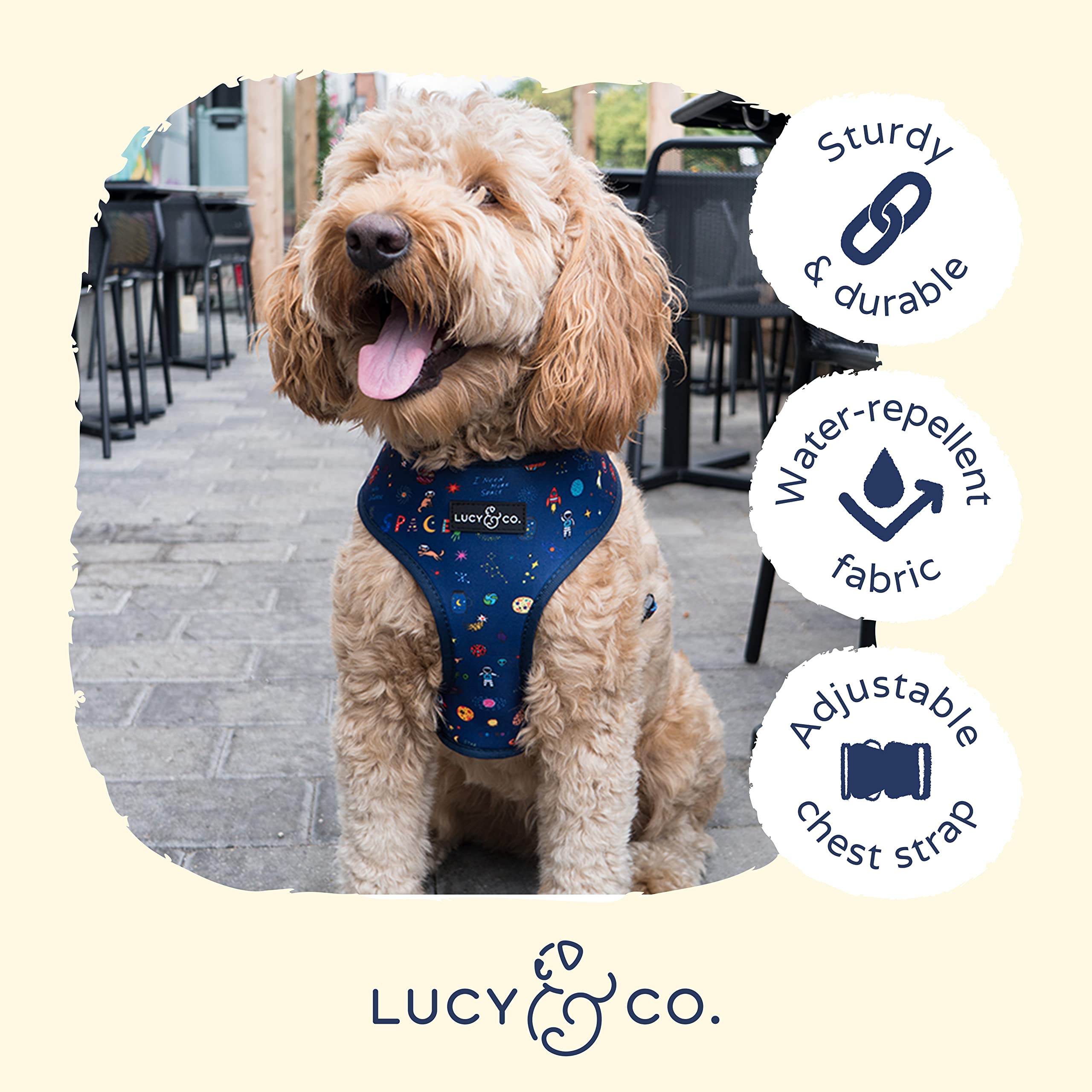 Lucy & Co Space Doodle: cierres reforzados para caminatas más seguras