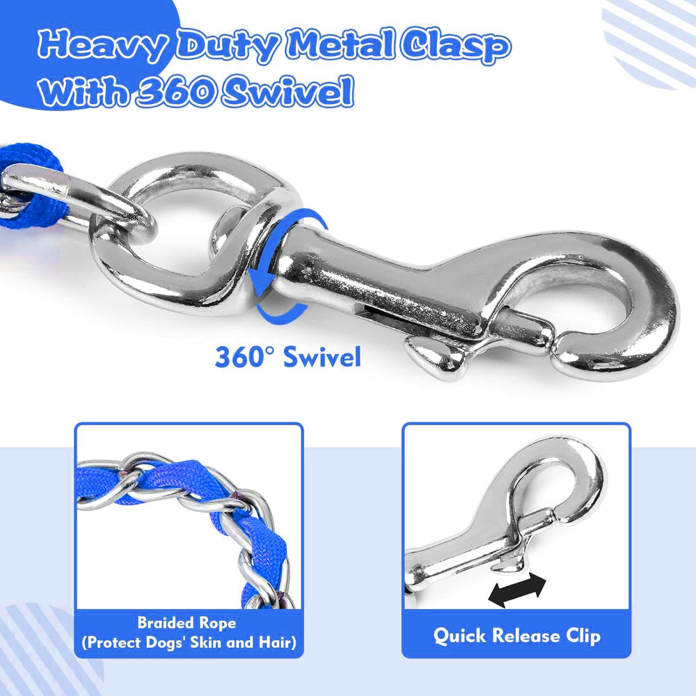 LUFFWELL cadena de 3 mm, resistente para perros de mordida fuerte.