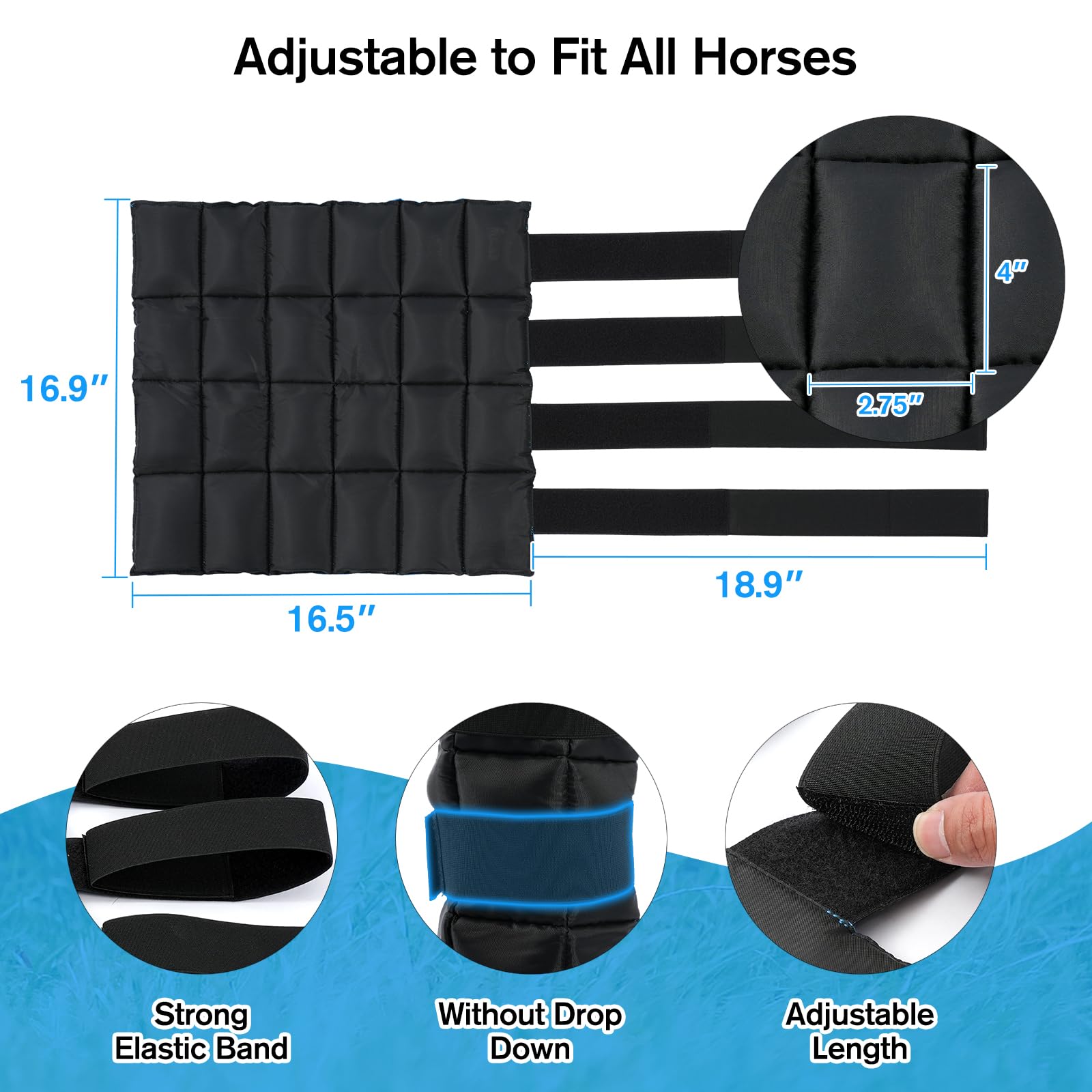 LUFFWELL diseño ergonómico, mayor confort y libertad de movimiento para el caballo