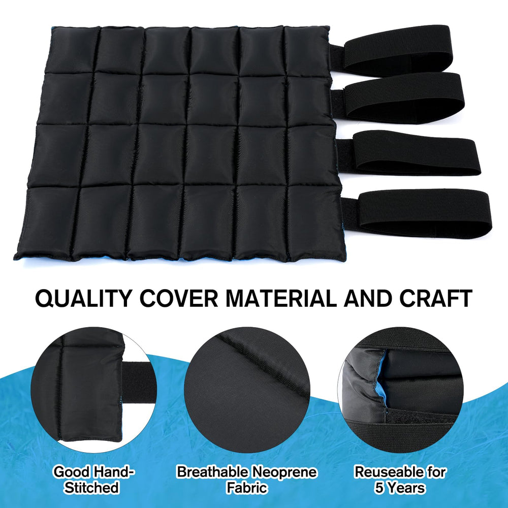 LUFFWELL paquetes de hielo para piernas de caballo, enfriamiento rápido pos-entrenamiento