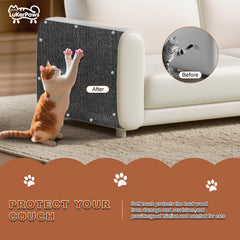LukerPaws fieltro texturado con ranuras para arañar sin dañar muebles.