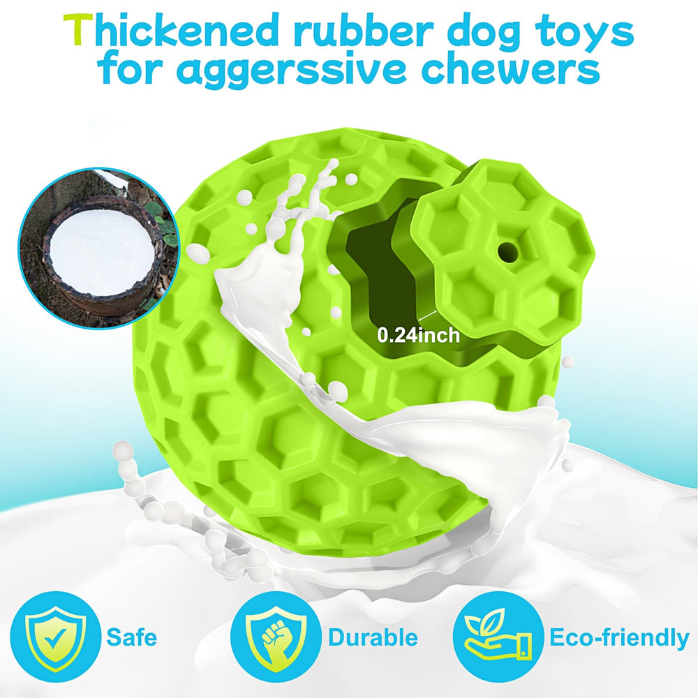 LUKITO bola chirriante para perros, aumenta la curiosidad durante la masticación.