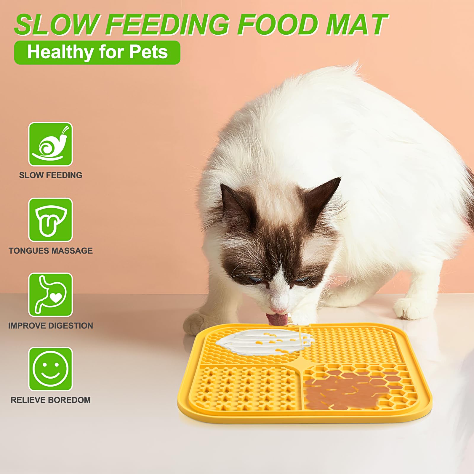 Lukito Lick Mat de silicona alimentaria resistente para lamido seguro y duradero.