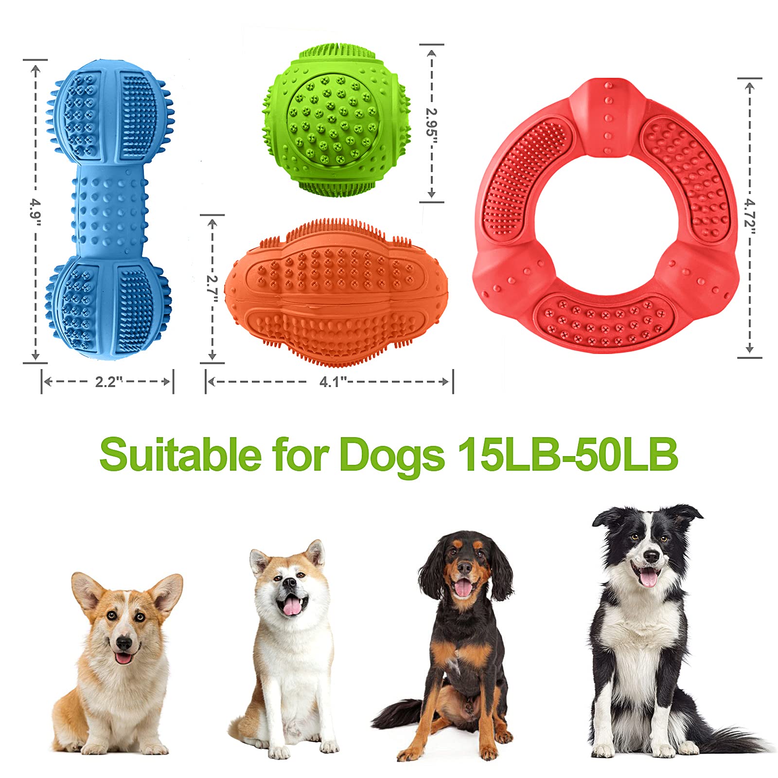 Regalo duradero Lukito para perros, diversión y cuidado dental.