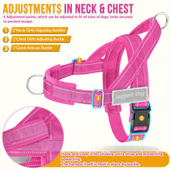Lukovee arnés ajustable en cuello y pecho para un ajuste cómodo