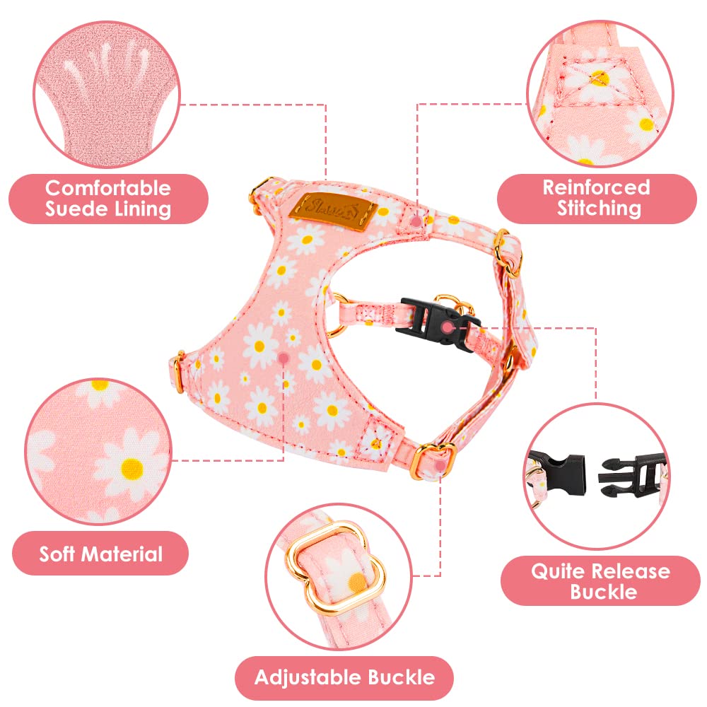 Arnés Lukovee con estampado rosa vibrante, añade estilo diario.