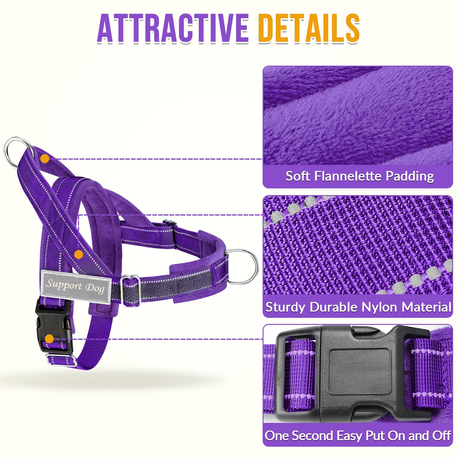 Lukovee arnés con asa superior para paseos cortos y control