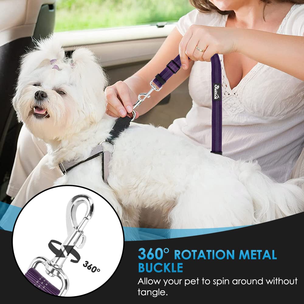 Lukovee cinturon para perro en coche elastico para libertad controlada.