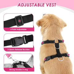 Doble clip rosa Lukovee para coche, fácil instalación y ajuste rápido.